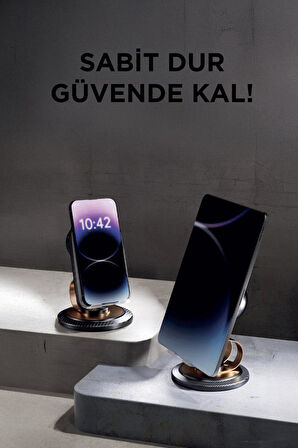 Torima JX-061 Siyah Manyetik Telefon Tutucu Kablosuz Hoparlör Araç Ev Ofis Kullanımına Uygun 