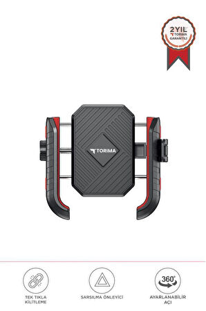 Torima JX-062 Siyah Plastik Motosiklet Telefon Tutucu