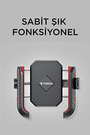 Torima JX-062 Siyah Plastik Motosiklet Telefon Tutucu