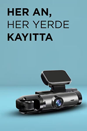 Torima Ta-09 Siyah Ön ve İç Kameralı 1080P Gece Görüşlü Araç Kamerası