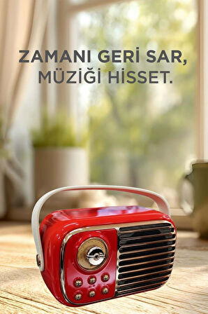 Torima BTS-1956 Kırmızı Bluetooth 10W Bass Ses RGB Işık Efektli TWS USB TF Kart Mikrofonlu Hoparlör