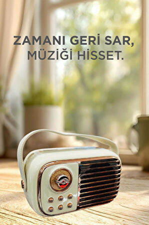 Torima BTS-1956 Bej Bluetooth 10W Bass Ses RGB Işık Efektli TWS USB TF Kart Mikrofonlu Hoparlör