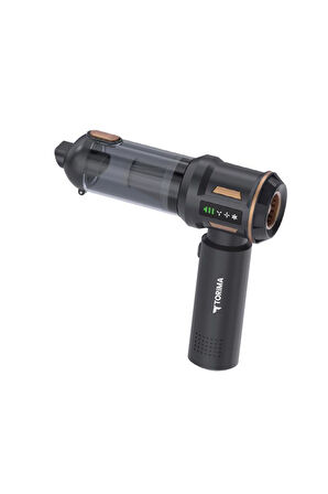 Torima LT-100 Siyah 4in1 Mini Çok Fonksiyonlu  Şarjlı Araç ve Ev Kullanımı İçin El Süpürgesi