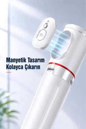 Tripod Çok Amaçlı Kumandalı 1.77M Selfie Çubuğu TT01 Beyaz