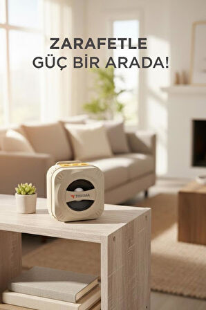 TORIMA D79 Bej Outdoor Kablosuz Wireless 4W LED Işıklı Taşınabilir Hoparlör