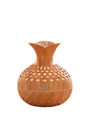 TORIMA H15 Ahşap Led Işıklı 300ml Sessiz Ultrasonik Flower Hava Nemlendirici