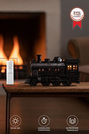 Torima H21 Siyah Tren Tasarım Ultrasonik Hava Nemlendirici ve Renkli LED 300 ml Aroma Difüzör