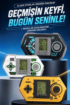 Oyun Kolu Atari Joystick Tetris Gameboy GC015 Siyah