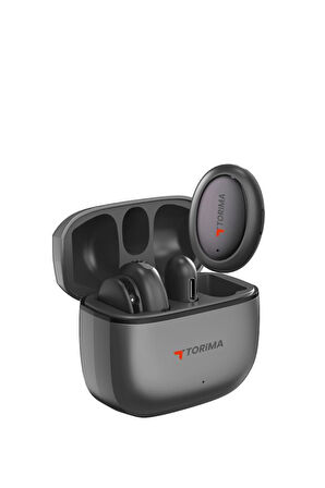 Torima WM-03 Siyah AI Destekli Gürültü Azaltma Şarj Kutulu Kablosuz Yaka Mikrofonu 