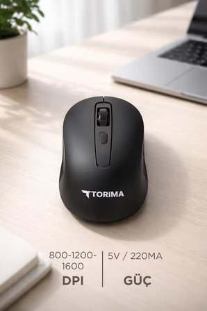Kablosuz Mouse Usb Alıcılı Fare TM22 Siyah 