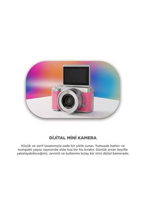 Dijital Mini Fotoğraf Video Kamera Wifi 5K CMR45 Pembe
