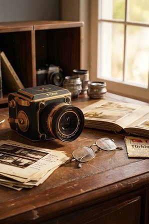 Vintage Dijital Kamera Selfie Video Vlog Kamerası Fotoğraf Makinesi CMR48 Siyah