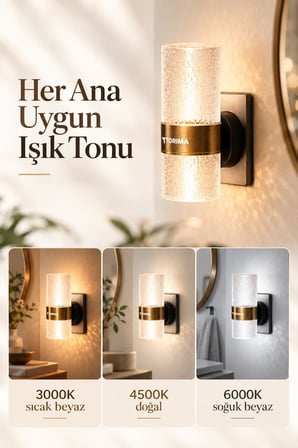 Torima Gece Lambası 3 Renk Modlu 5 Seviye Akıllı Sensörlü Priz Tipi Lamba LW42 Şeffaf