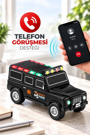 Torima Bluetooth Hoparlör Araba Tasarımlı TWS 15W USB Speaker D95 Siyah