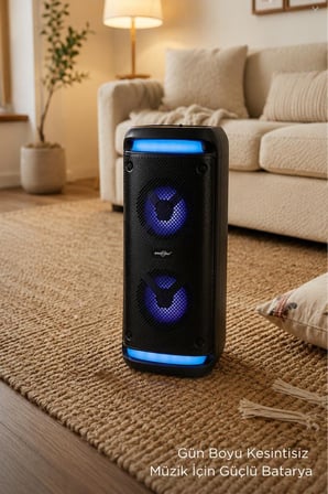 Bluetooth Hoparlör Rgb Işıklı Kablosuz Speaker GTS-2088 Siyah
