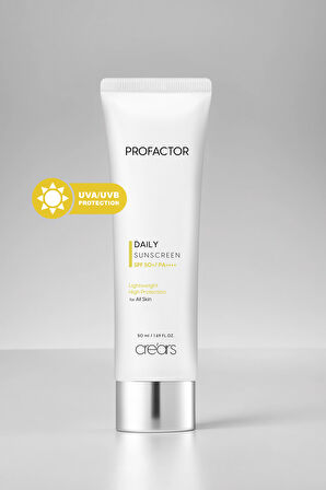 Günlük Kullanıma Uygun Hafif Dokulu Güneş Kremi Cre'ars Profactor Daily Sunscreen