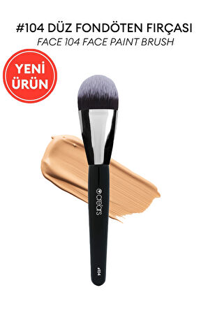 Düz Fondöten Fırçası Cre'Ars Face Paint Brush #104