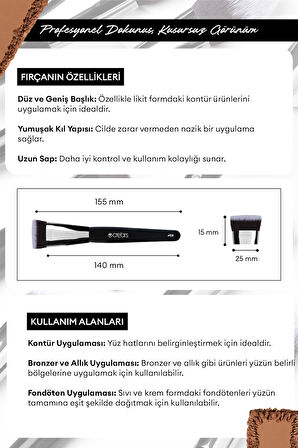 Kontür Fırçası Cre'Ars Contour Brush #108