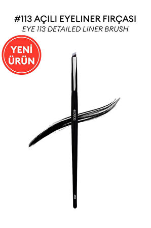Açılı Eyeliner Fırçası Cre'Ars Detailed Liner Brush #113