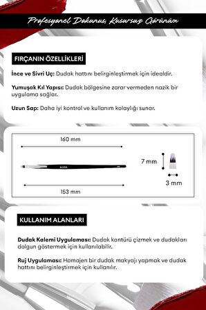 Dudak Fırçası Cre'Ars Lip Brush #121