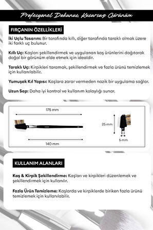 Kaş & Kirpik Fırçası Cre'Ars Eyelash & Brow Brush #125