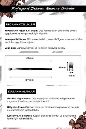 Yuvarlak Karıştırma Fırçası Cre'Ars Round Blending Brush #126