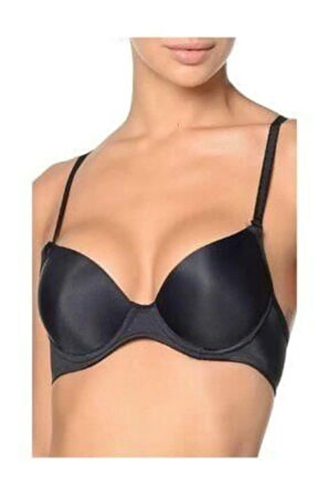 3'lü Paket Kadın Siyah Beyaz Ten Basic Dolgusuz Balenli Ortası Ince Kulakçıklı Sütyen 2150