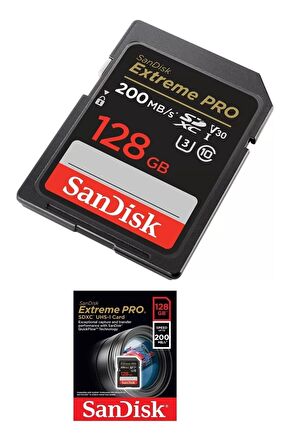 128 Gb 200mb/s 4k Class 10 Sdhc Hafıza Kartı