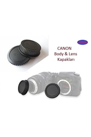 Canon Fotoğraf Makinesi Body Kapağı Canon Objektif Kapağı