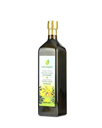 naturagean Erken Hasat Naturel Sızma Zeytinyağı 1000 ml Cam Şişe