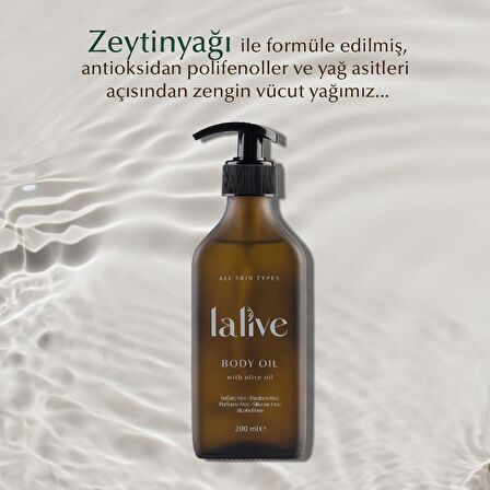 E-Vitaminli Nemlendirici ve Besleyici Doğal Vücut Bakım Yağı 200 ML