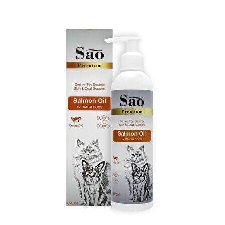SAO Somon Yağı Kedi ve Köpekler İçin 250 ML