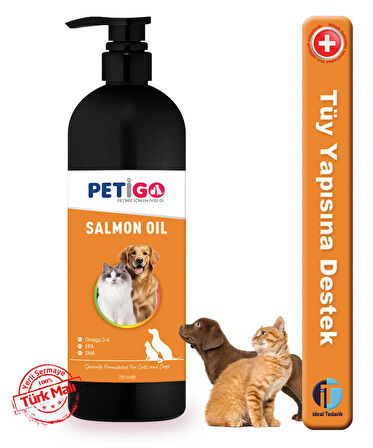 - Kedi ve Köpekler için Somon Yağı - 250 ML Omega 3 / 6 Deposu 