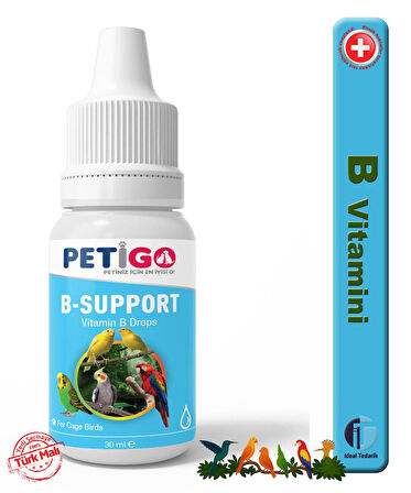 - Kafes Kuşları için Vitaminler / Mineraller - 30ml B Vitamini  ( B-Support )