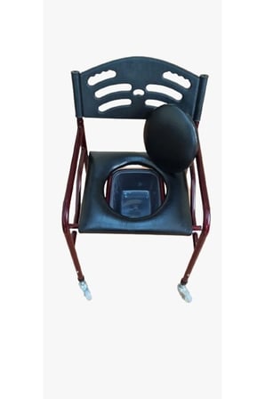 Medikalcim Derili Hasta Tuvalet Sandalye - Katlanabilir, Ayarlanabilir