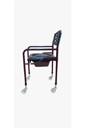 Medikalcim Derili Hasta Tuvalet Sandalye - Katlanabilir, Ayarlanabilir