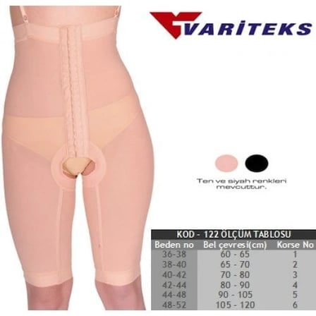 Variteks Liposuction Korsesi 65-75 cm, Ergonomik Tasarım