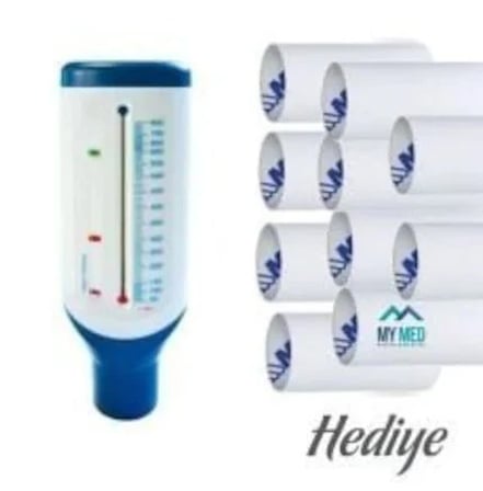 Peakflowmetre pefmetre 10 adet karton ağızlık hediye