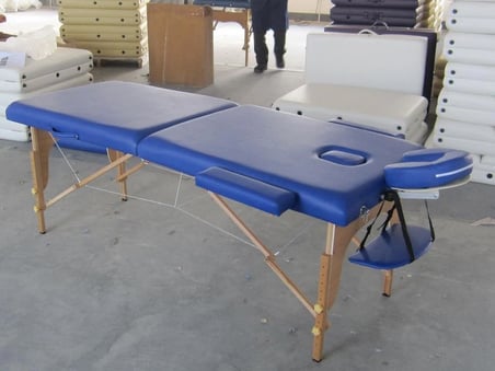 Masaj Masası Comfort Ahşap Ayaklı, Portatif Kolay Ayar