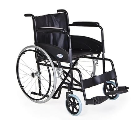 Comfort Plus Standart Tekerlekli Sandalye - Çelik ve Katlanabilir