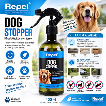 Repel Dog Stopper Köpek Uzaklaştırıcı Sprey 400 ml