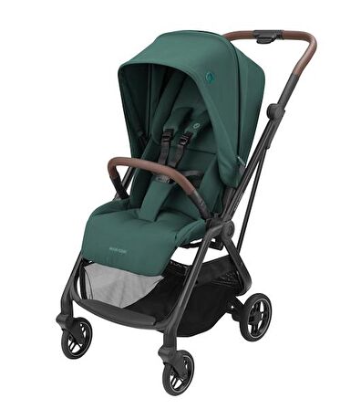 Maxi-Cosi Leona2-Cabriofix I-Size Tek Elle Katlanabilen Ultra Kompakt Çift Yönlü Seyahat Sistem Bebek Arabası Green-Black