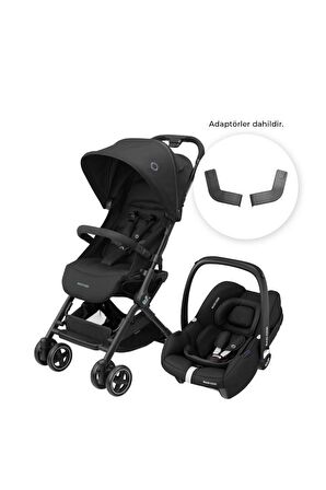 Maxi-Cosi Lara2-CabrioFix I-Size Ultra Kompakt Kabin Boy Seyahat Sistem Bebek Arabası Essential Black