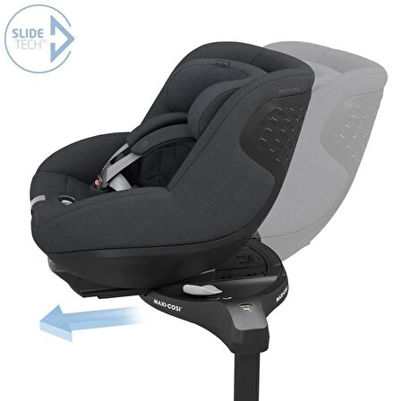 Maxi-Cosi SlideTech Ailesi. Pebble ve Pearl 360 Dönebilen Kızaklı İsofix Bazalı 0-13 Kg Ana Kucağı ve 0-18 Kg Oto Koltuğu Graphite