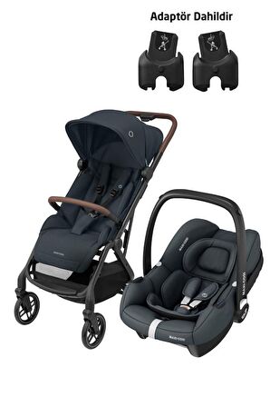 Maxi-Cosi Soho-Cabriofix İ-Size Modüler Ana Kucaklı Ultra Kompakt  Seyahat Sistem Bebek Arabası Essential Graphite