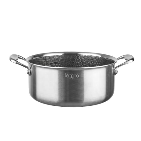 Leggno Elite Pro 3Ply Petek Tabanlı Derin Tencere 32 cm