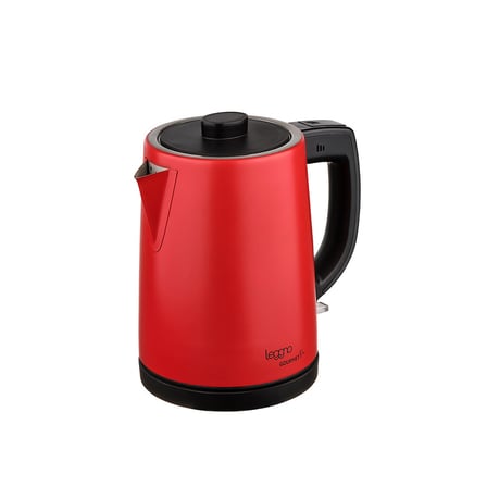 Leggno Gourmet Pro Cam Demlikli Çay Makinesi Kırmızı