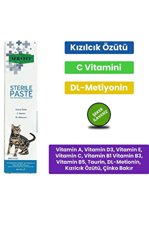 Sernely Sterile Paste 100gr - Kısırlaştırılmış Kediler İçin Vitamin ve Mineralli Malt Macunu