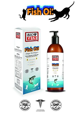 Biokatze Fish Oil Kedi ve Köpekler Için Balık Yağı 200ML