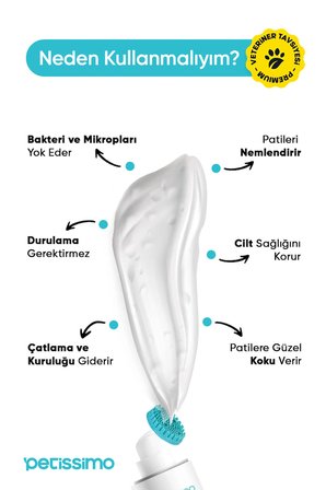 Petissimo Care Kedi ve Köpek Pati Temizleme Köpüğü- 200 ml